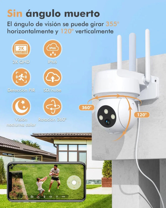 WhiteCam — Cámara de seguridad WiFi con control desde el celular